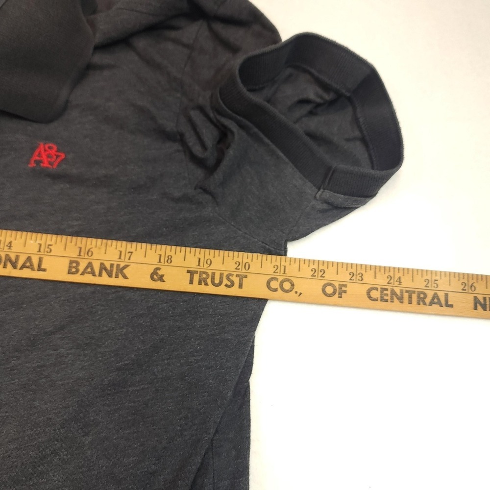 Aéropostale Polo Shirt Mens Large Gray Short Sleeve Cotton Embroidered Logo - Picture 7 of 9